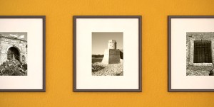 Bespoke picture framing black and white photography architecture
