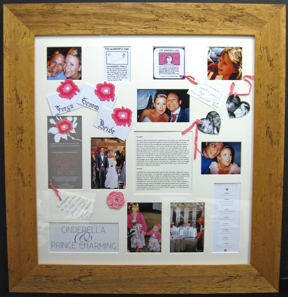 bespoke picture framing 3d objects wedding keepsake